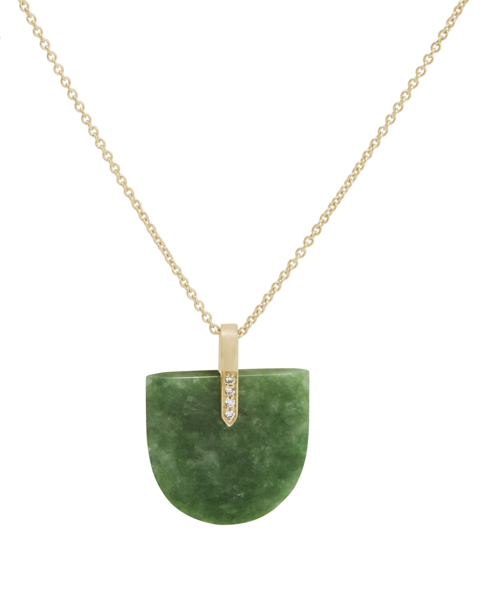 Large on sale jade necklace