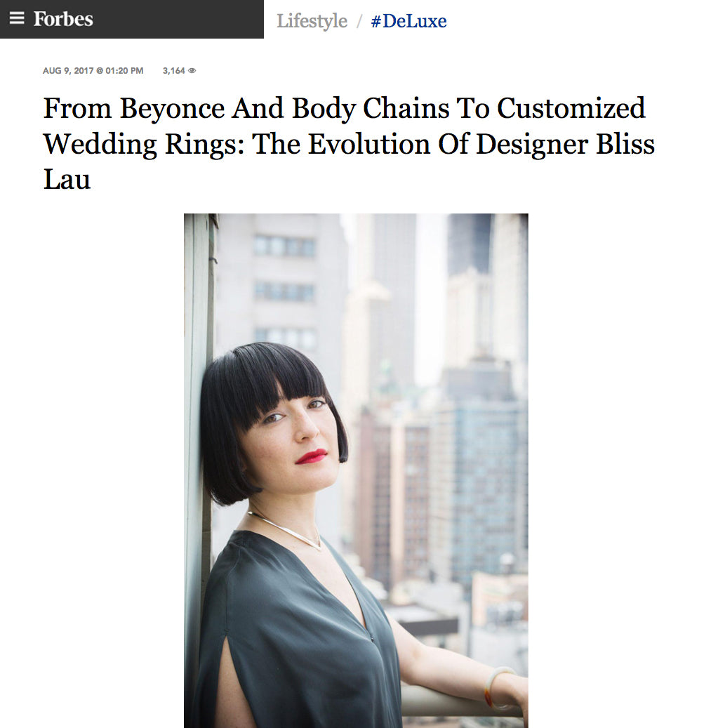 BLISS LAU FEATURED ON FORBES.COM