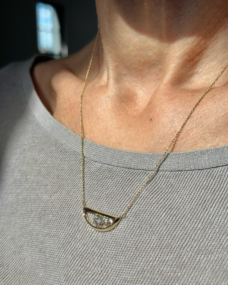 Bliss Lau Empath Necklace on Body 