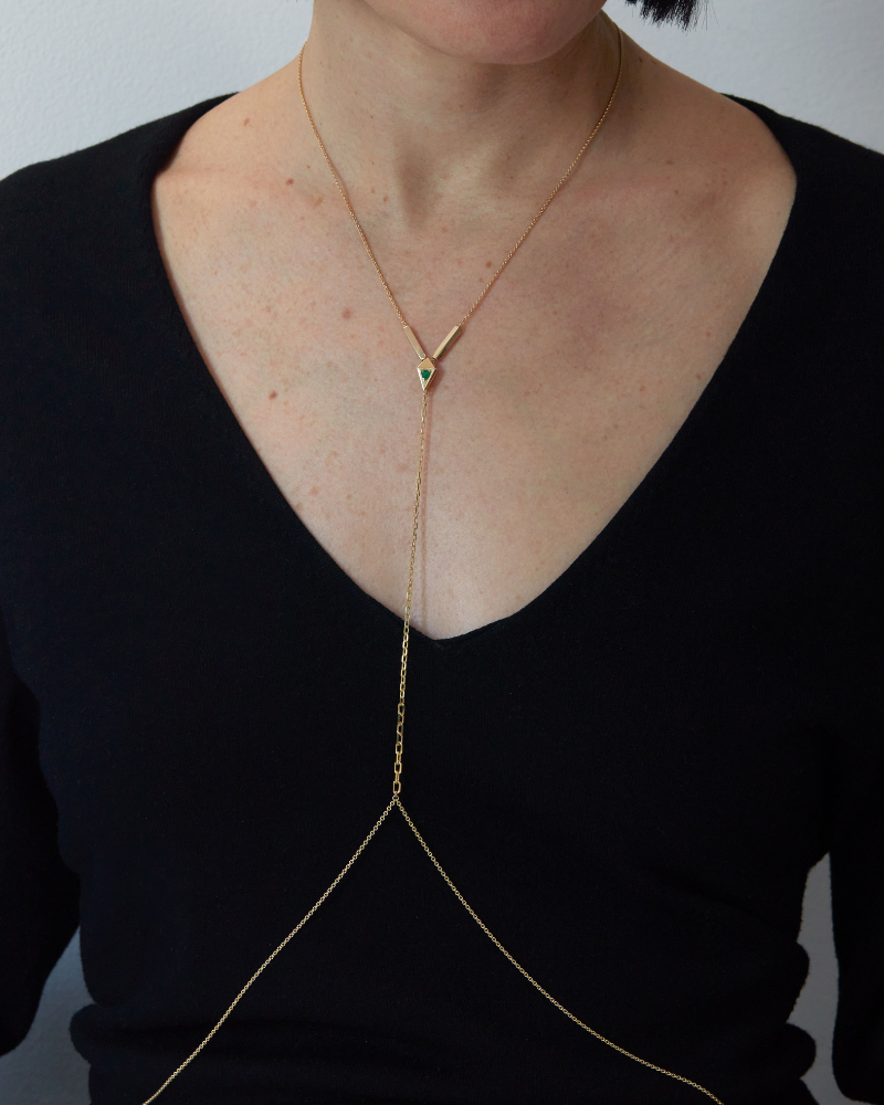 New Open Necklace - Interlocking Versatility