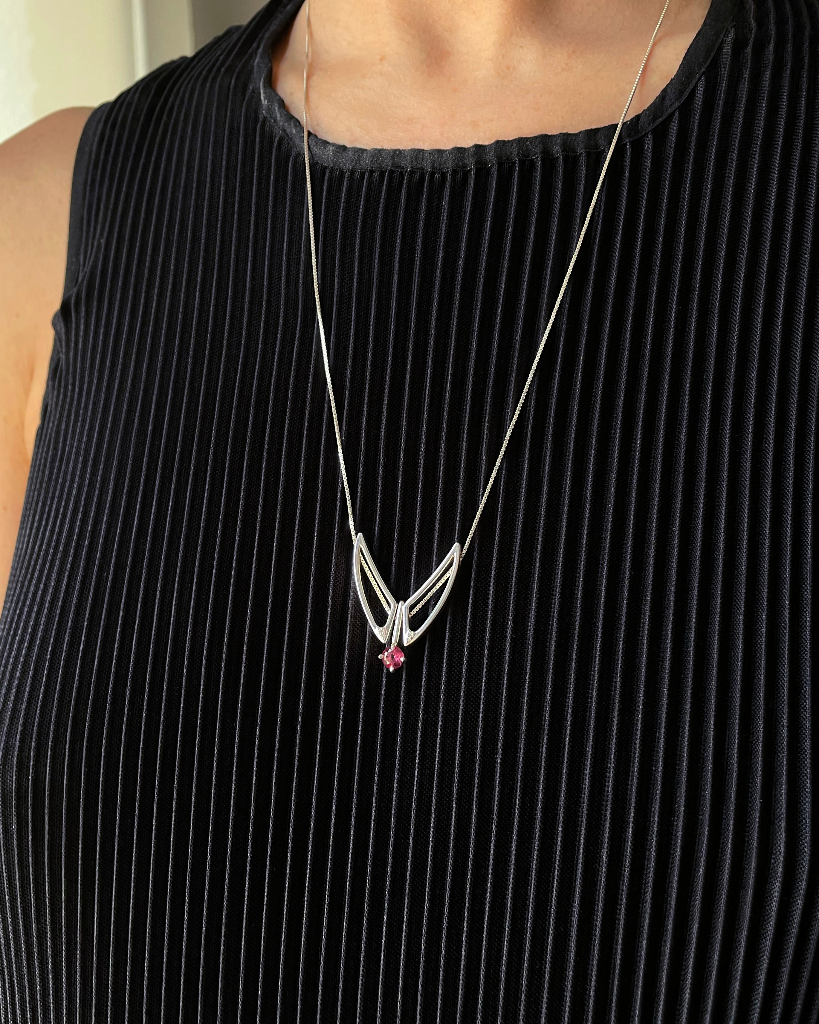 Hype Women x Bliss Lau Attune Necklace Red Garnet