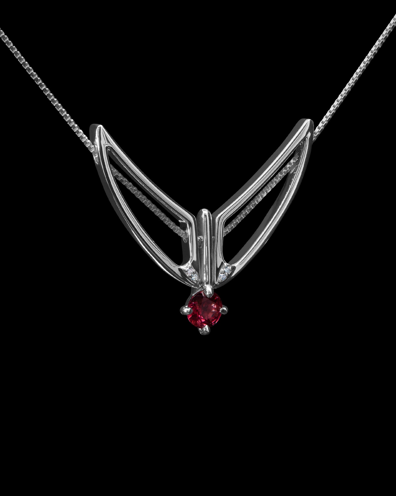 Hype Women x Bliss Lau Attune Necklace Red Garnet