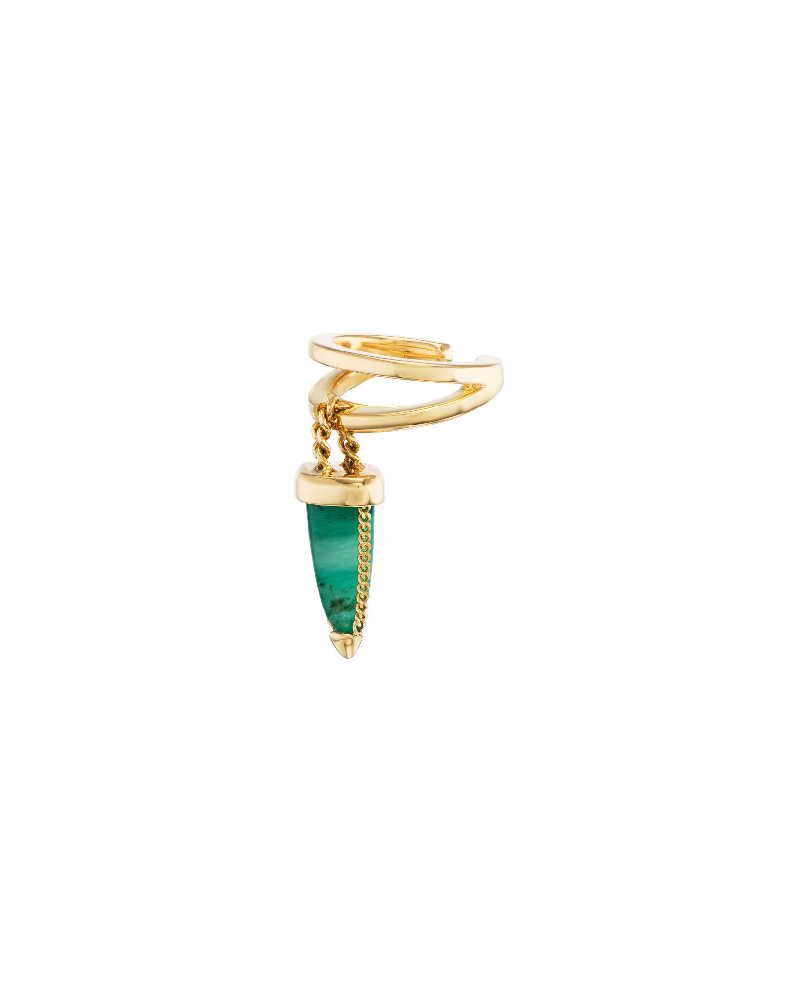 Vantage Earcuff Emerald 18k Gold