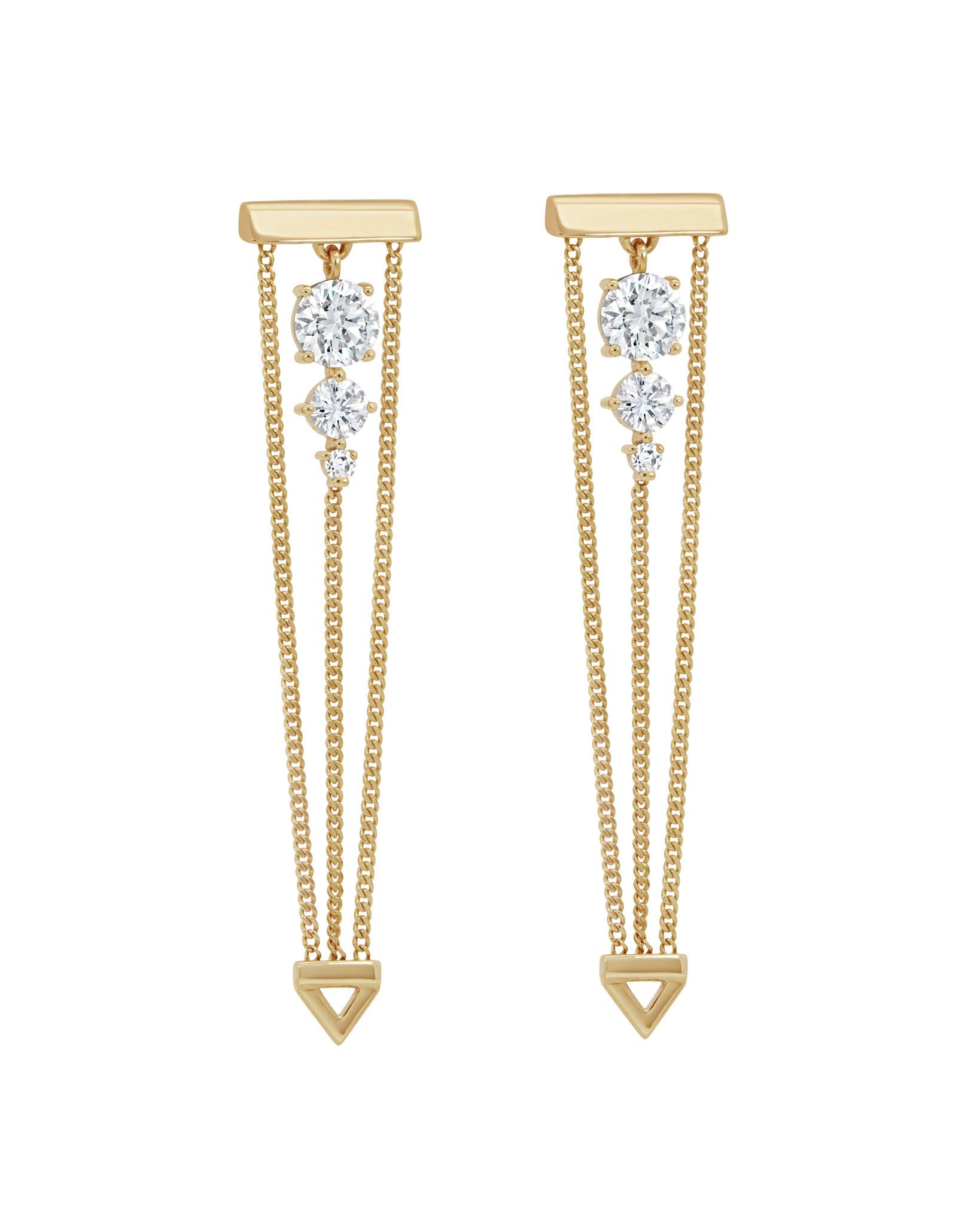 Levitate  Diamond Trio Earrings