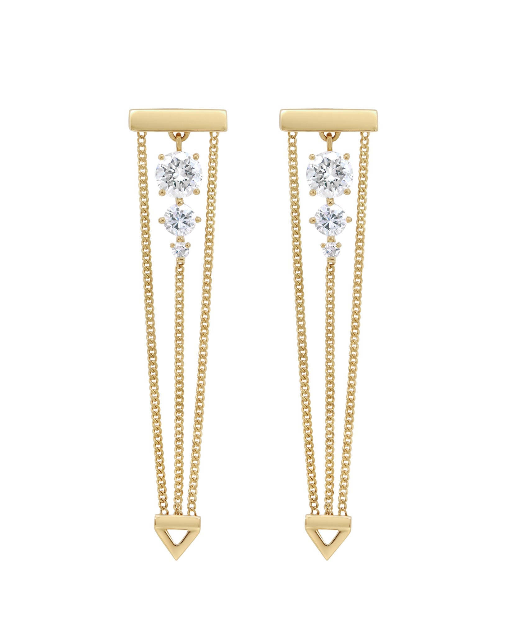 Levitate  Diamond Trio Earrings