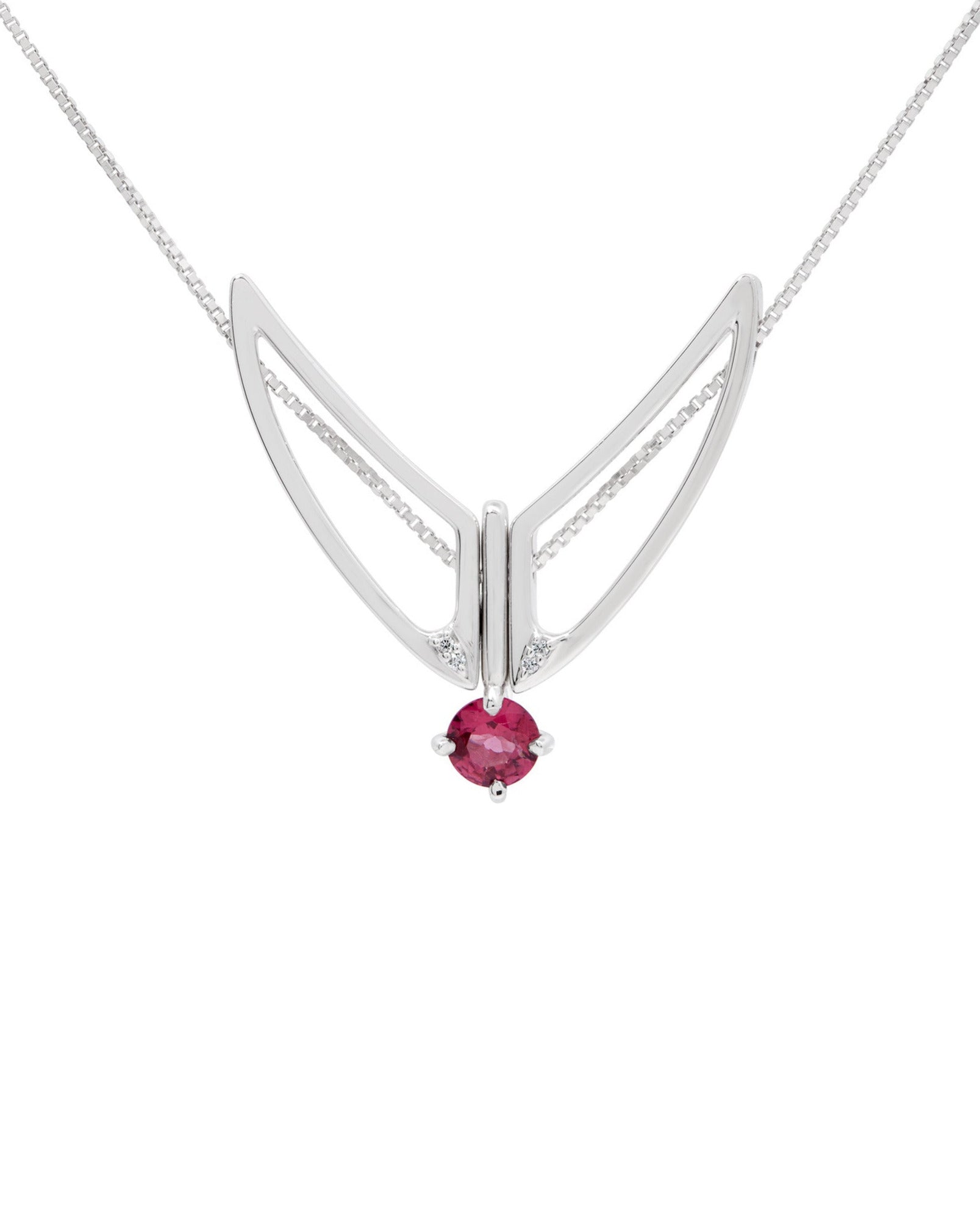 Hype Women x Bliss Lau Attune Necklace Pink Garnet