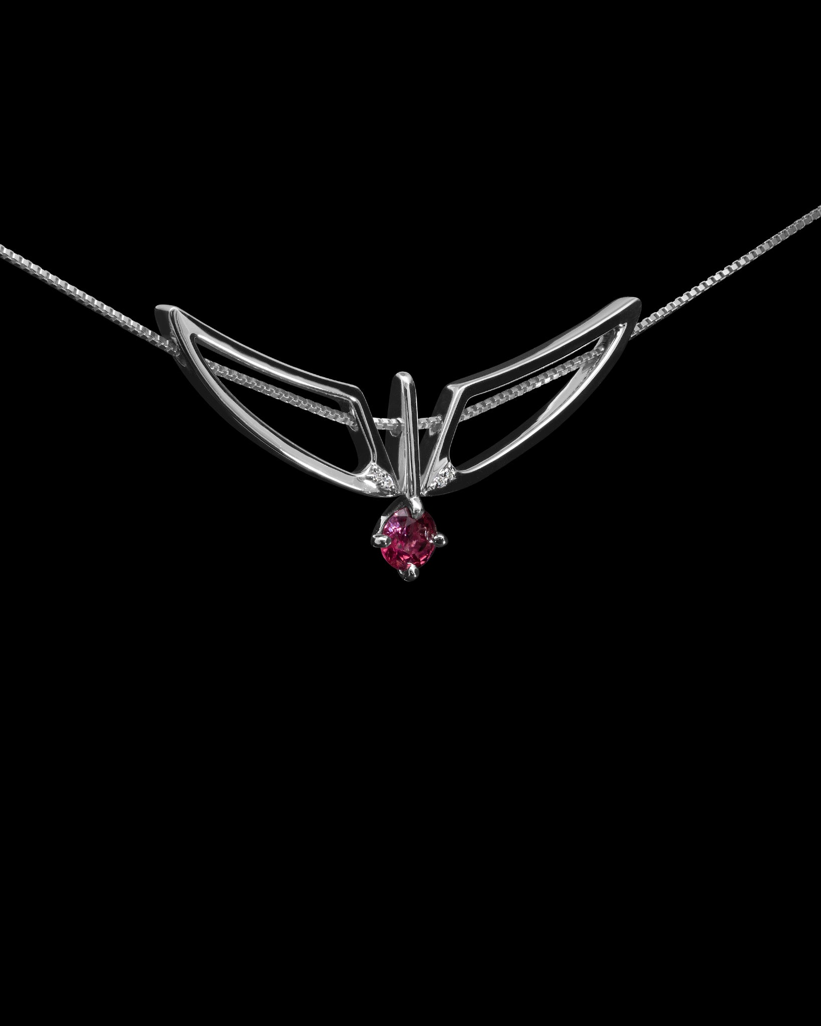 Hype Women x Bliss Lau Attune Necklace Pink Garnet