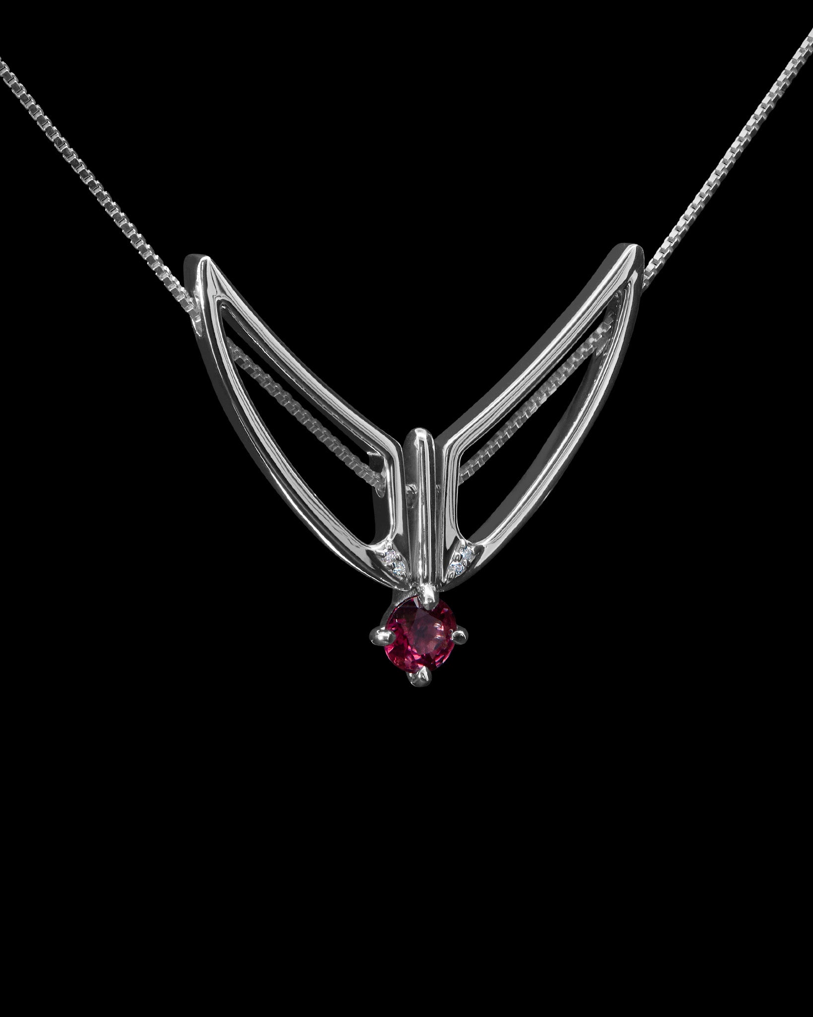 Hype Women x Bliss Lau Attune Necklace Pink Garnet