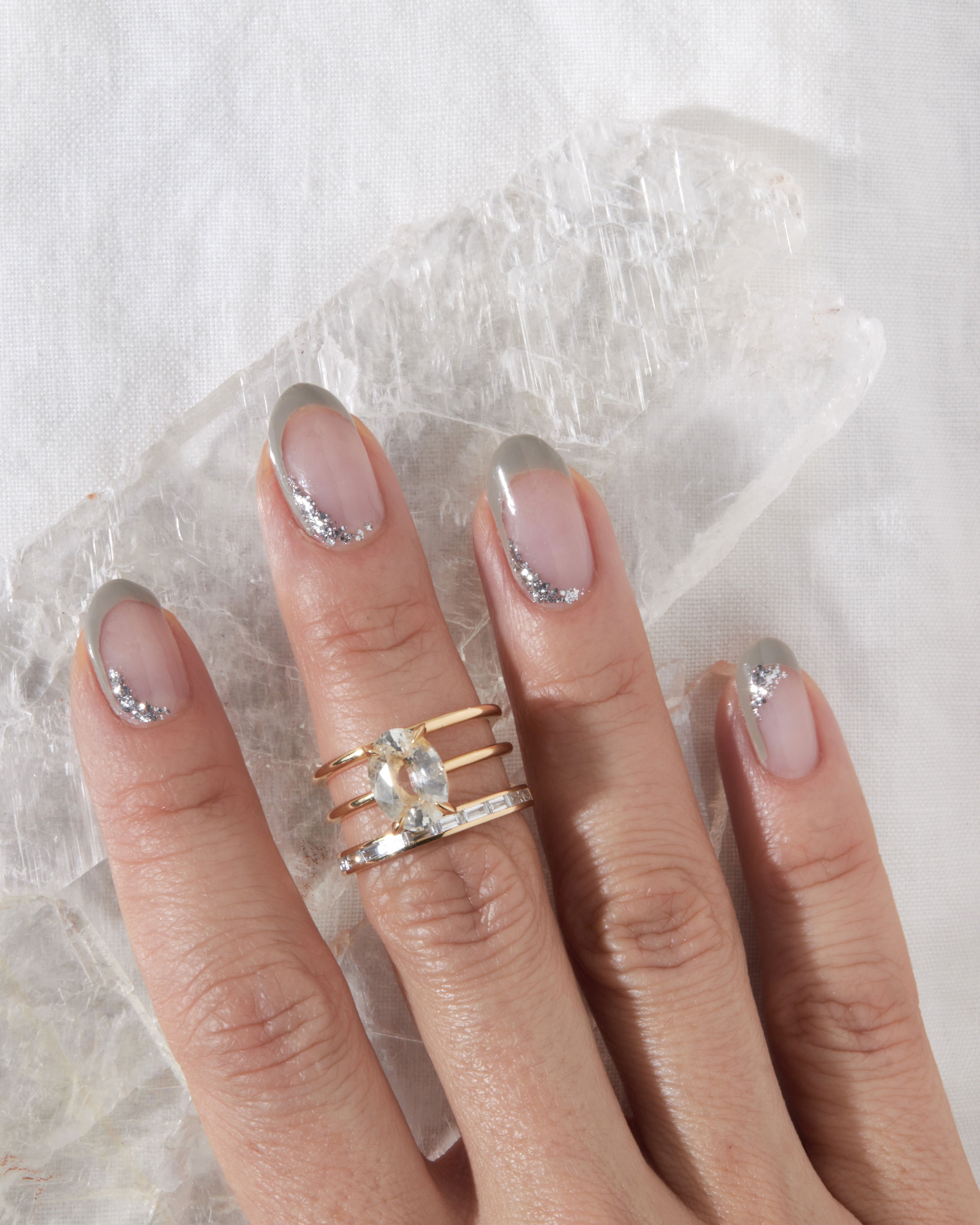 Poetic + Cascade Ring Set