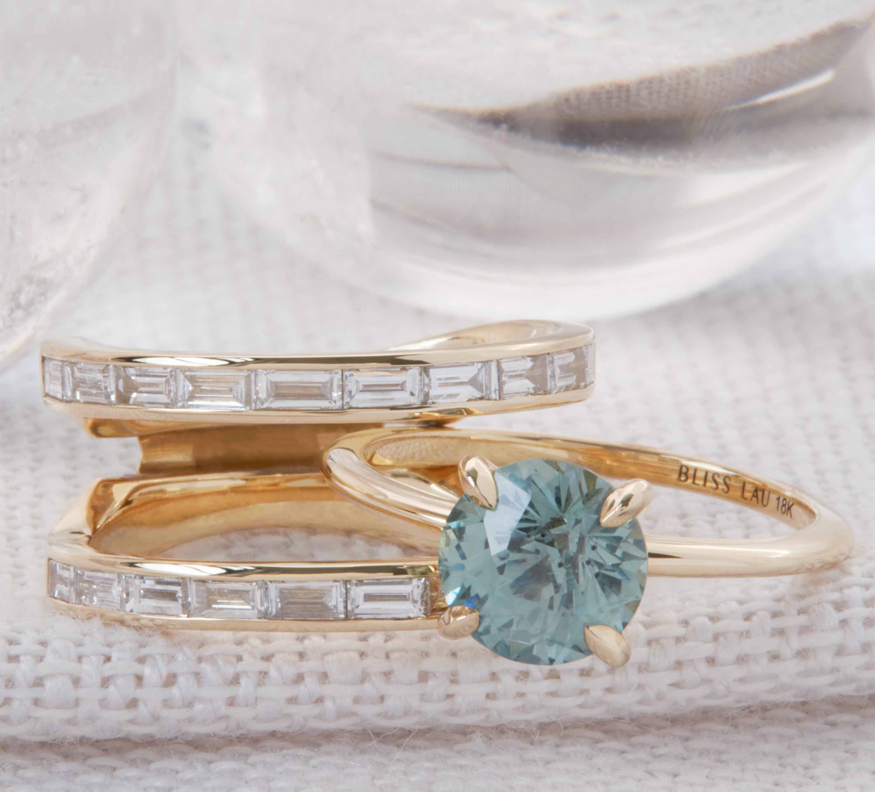 Poetic + Cascade II Ring Set