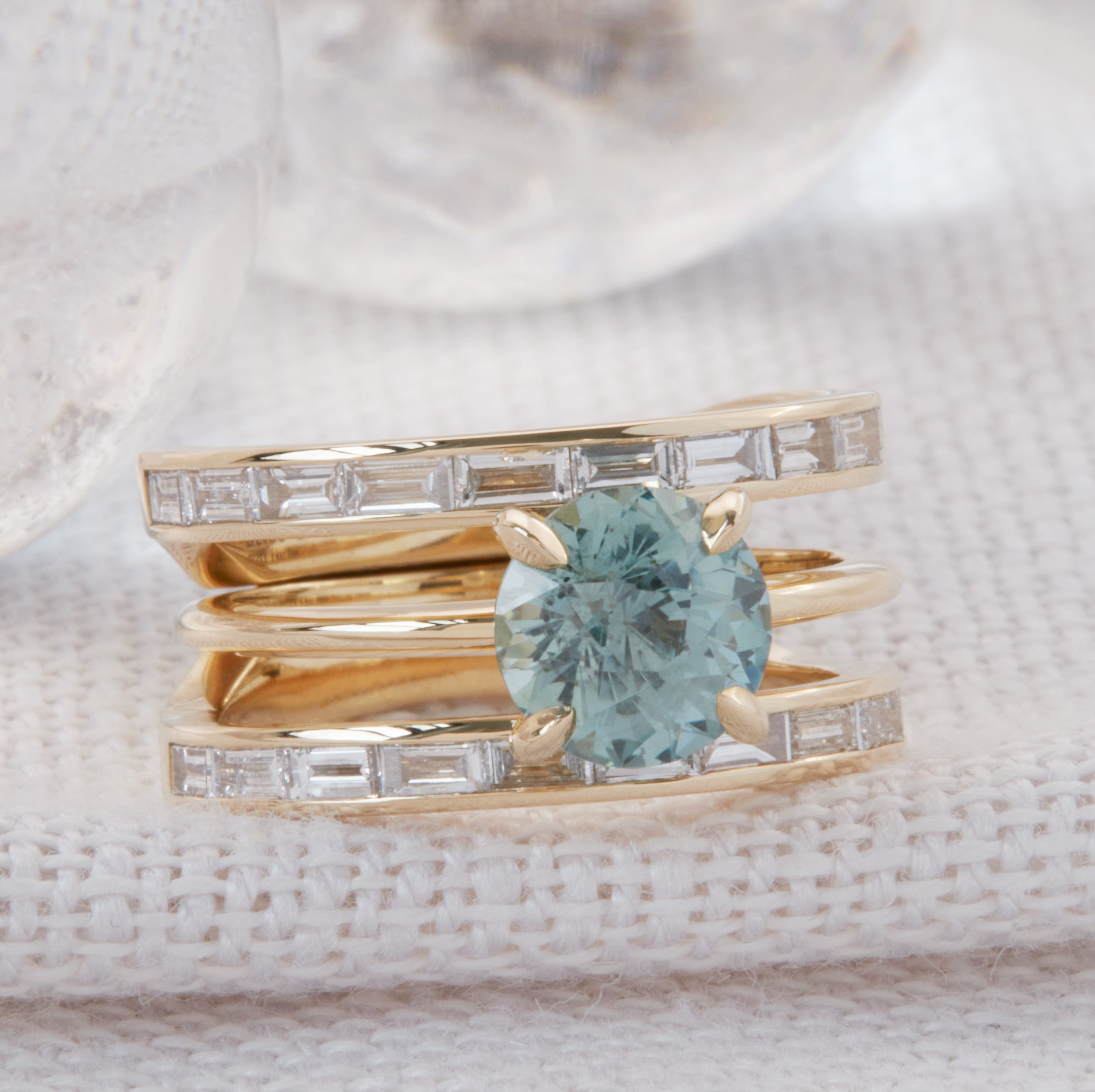 Poetic + Cascade II Ring Set