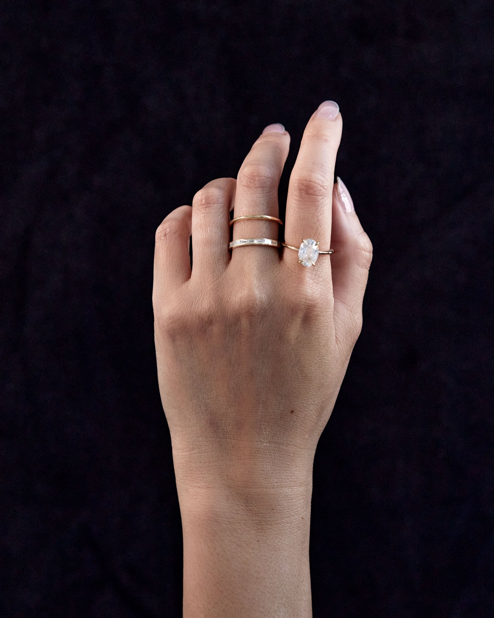 Poetic + Cascade Ring Set