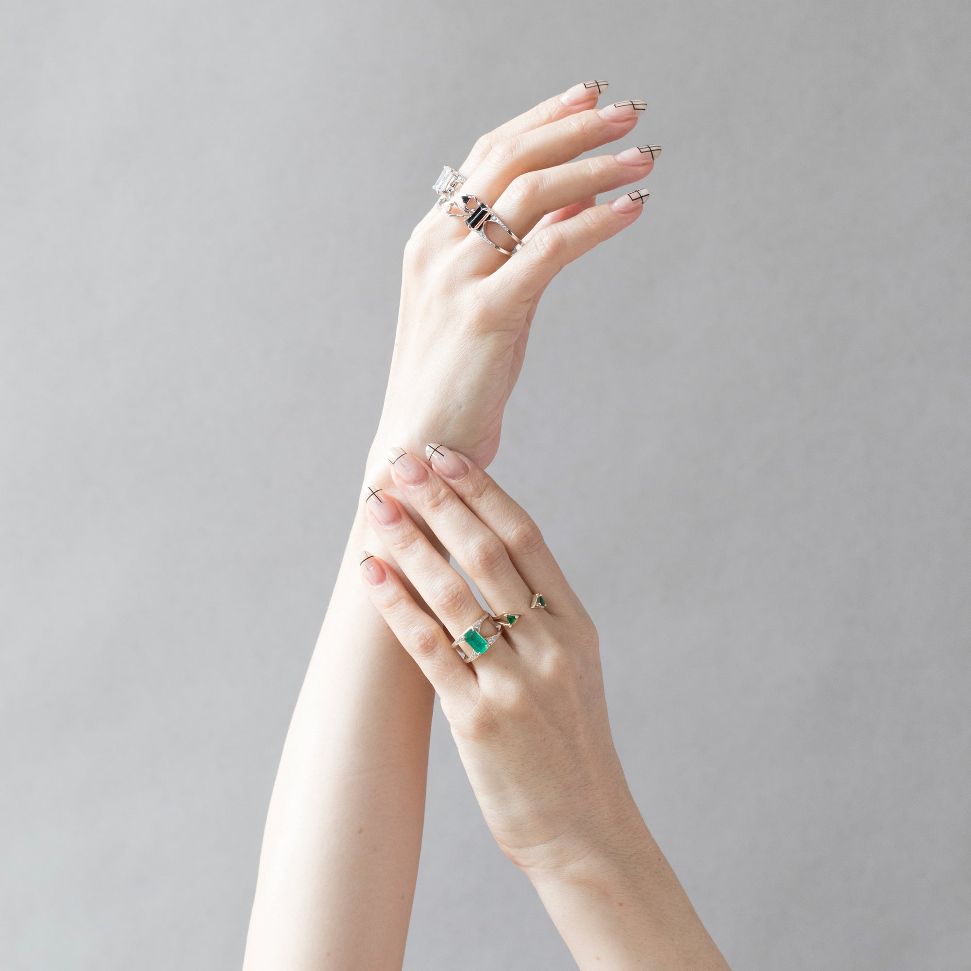 Black Spinel Mirage Ring