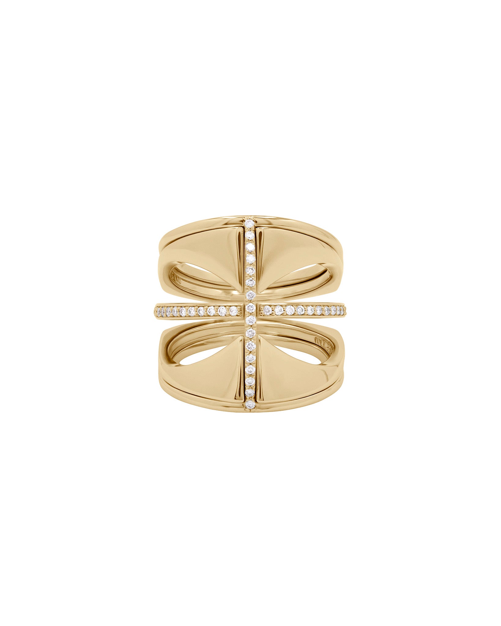 Four piece kaleidoscope RIng Set By Bliss lau