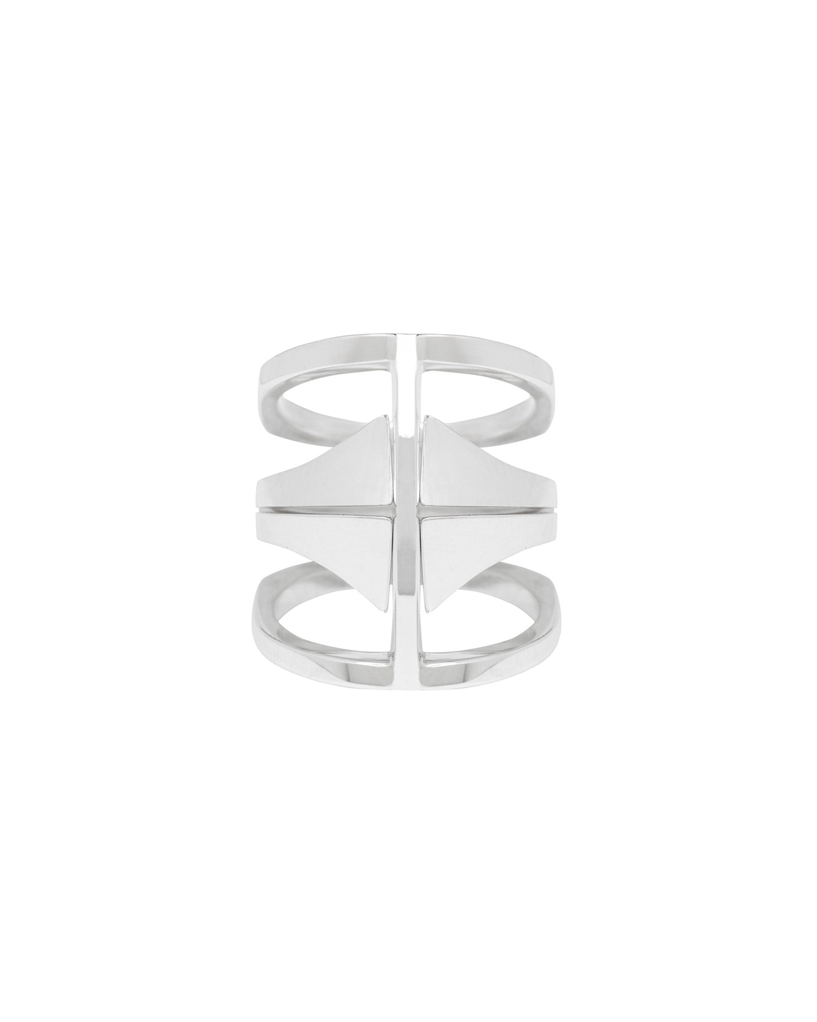 rings that lock togther. interlocking ring. wear it your way.