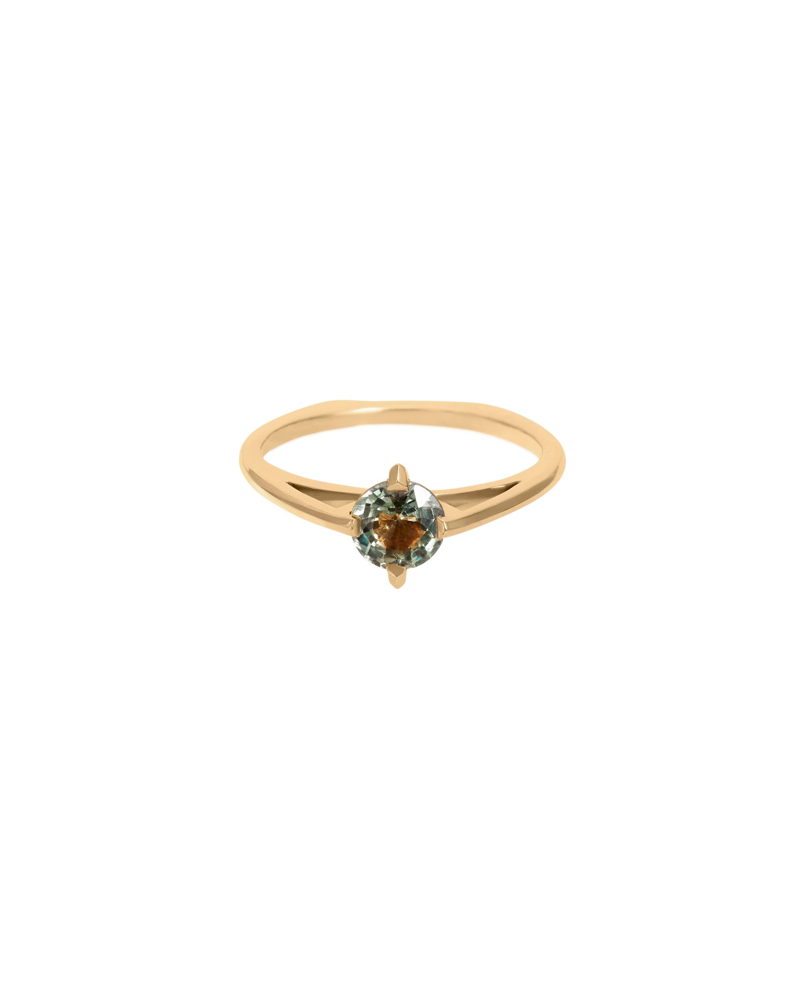 Minimalist Arc Ring Yellow Gold