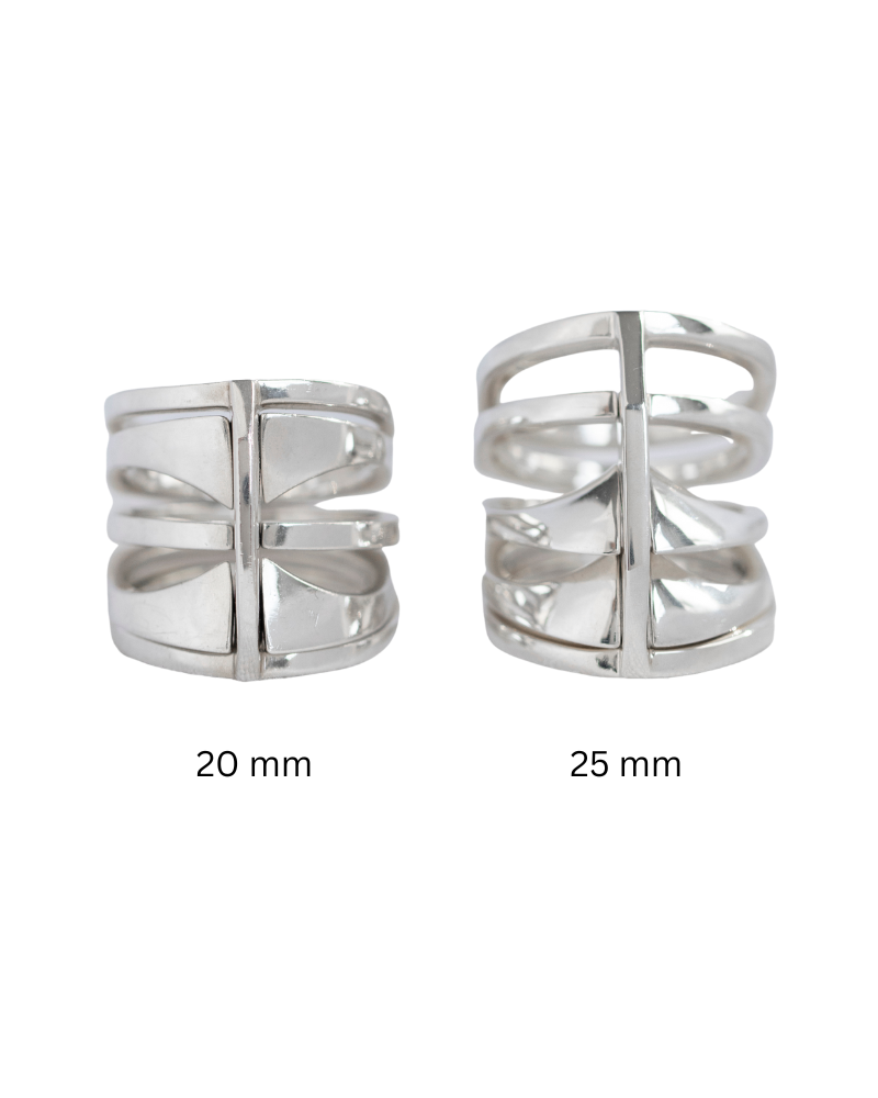 Best Selling Kaleidoscope Ring Set Sterling Silver 25MM